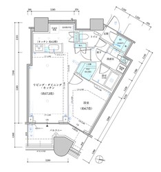 パークタワー勝どき　サウス棟の物件間取画像